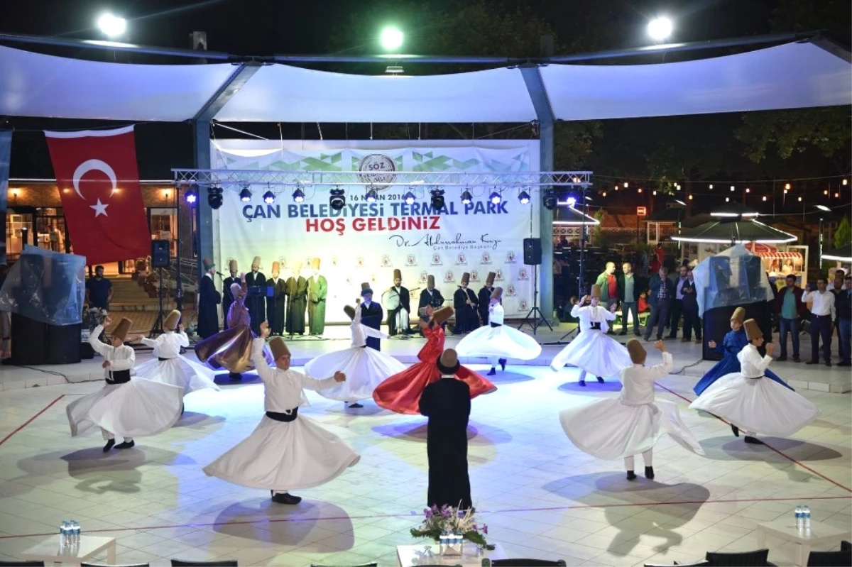 Çan Belediyesi 9\'uncu Ramazan Etkinlikleri\'nde Mest Eden Semazen Gösterisi