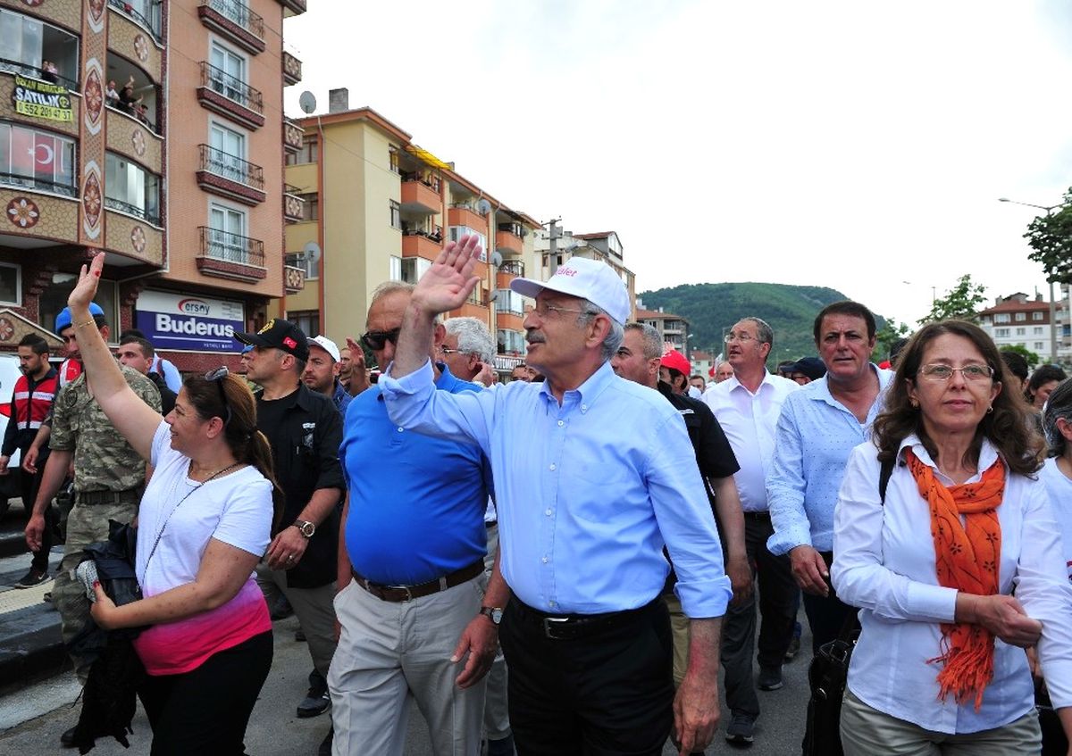 CHP\'nin "Adalet Yürüyüşü"Nün 5. Günü
