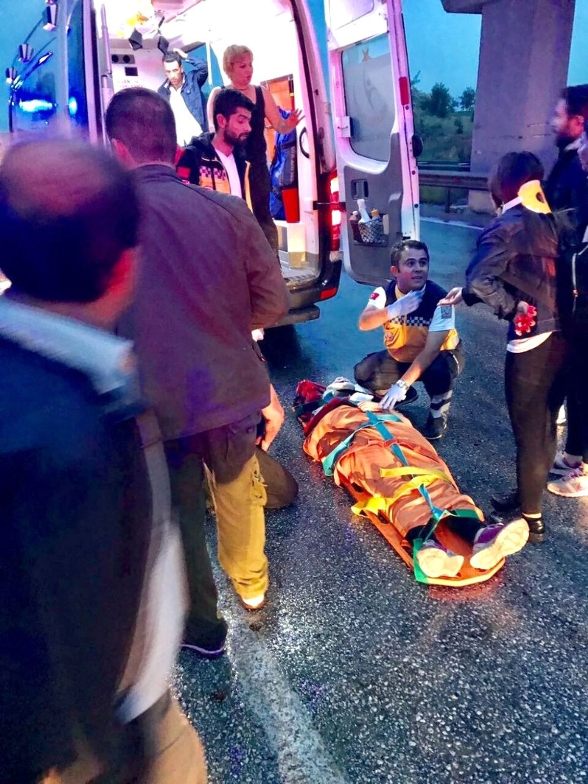 Çorum\'da Otobüs Köprüden Uçtu