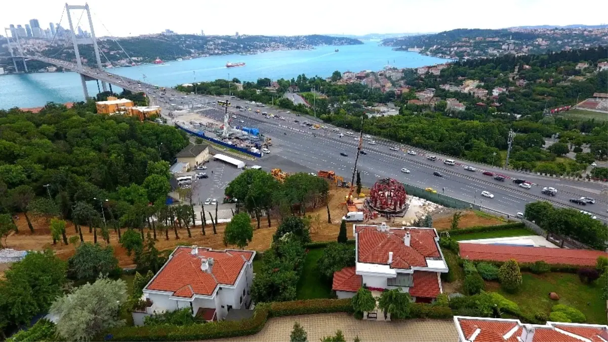 15 Temmuz Zafer Anıtı\'nın Yapımı Havadan Görüntülendi