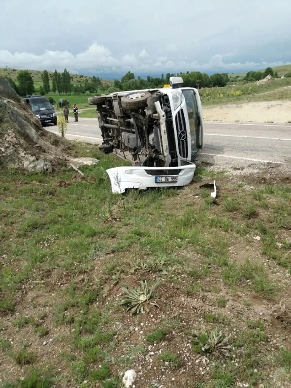 Afyonkarahisar\'da Trafik Kazası: 3 Yaralı