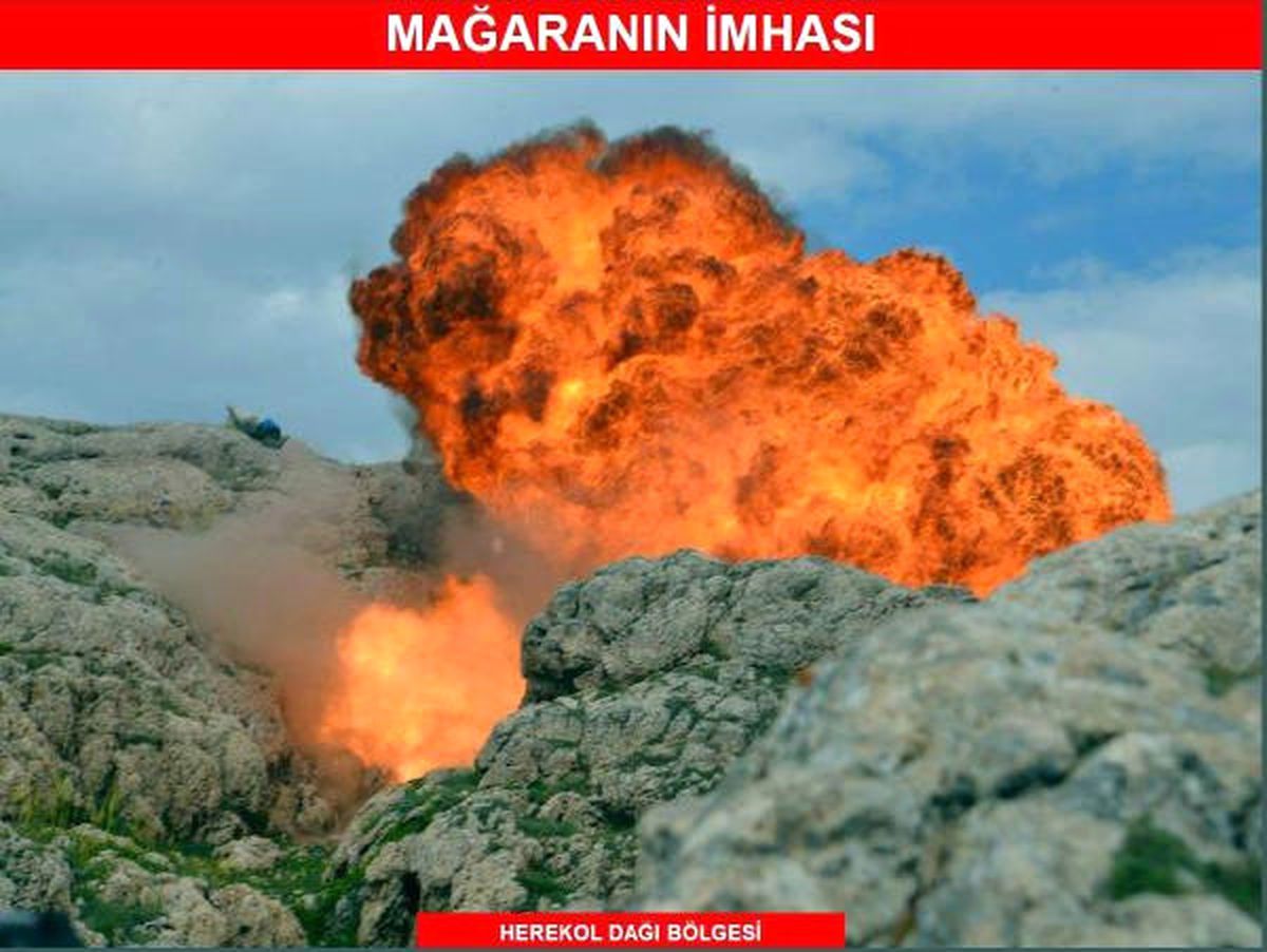 Herekol Dağı\'nda PKK\'nın Kullandığı 38 Mağara Bulundu
