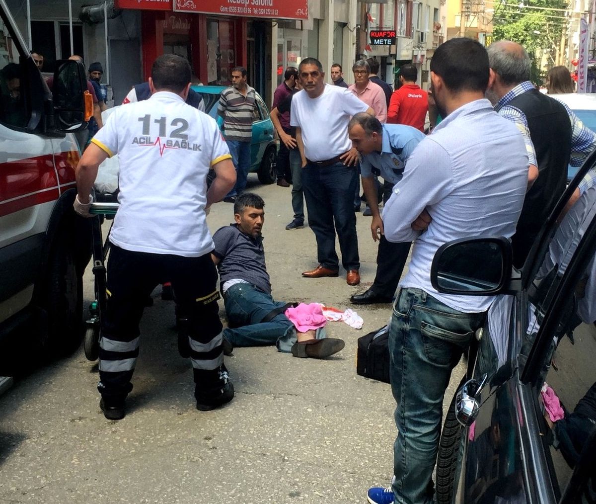 Bursa\'da Sokak Ortasında Dehşet Kamerada...