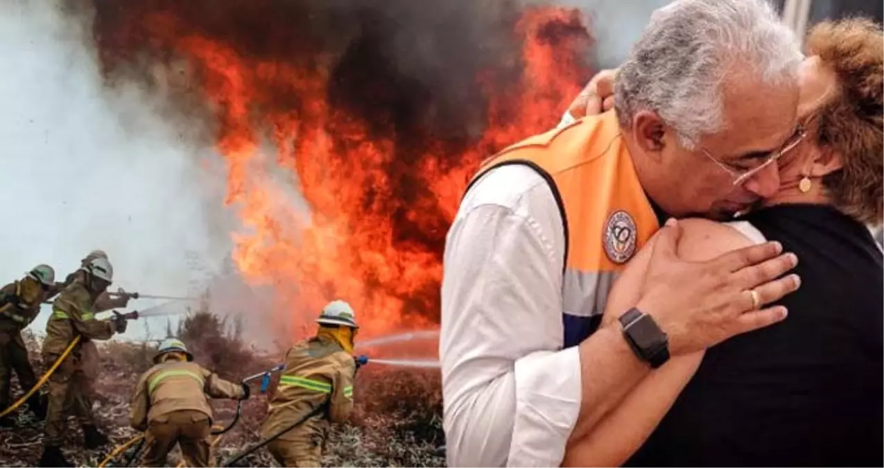 Portekiz\'de Ormanlık Alanda Başlayan Yangın, Üç Gündür Söndürülmeye Çalışılıyor