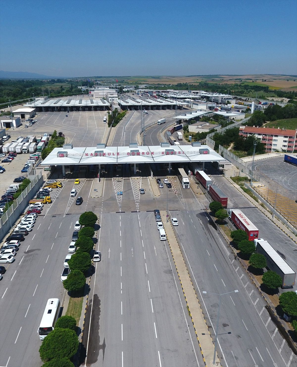 Kapıkule Sınır Kapısı\'nda Tır Kuyruğu
