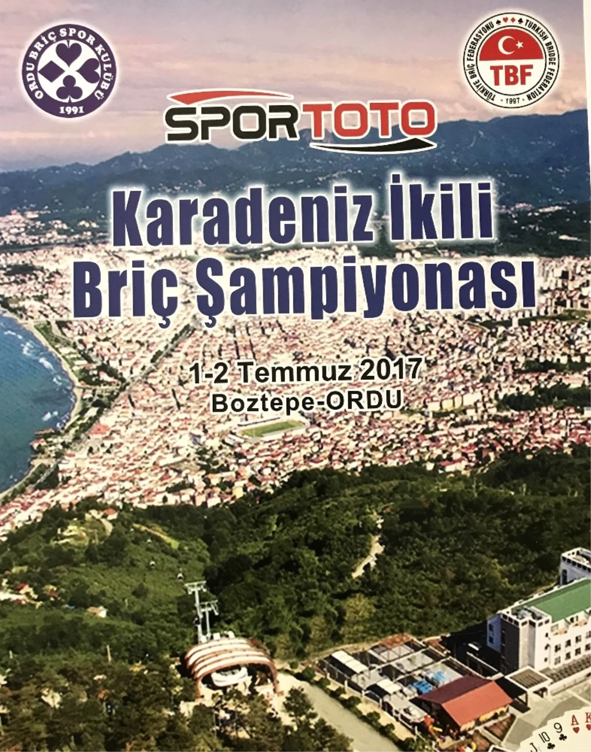 Spor Toto Karadeniz İkili Briç Şampiyonası Ordu\'da Yapılacak