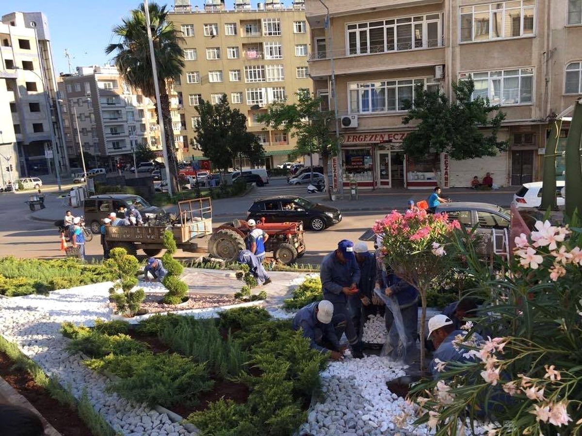 Kilis Park Bahçeler Müdürlüğü Çalışmalarına Devam Ediyor