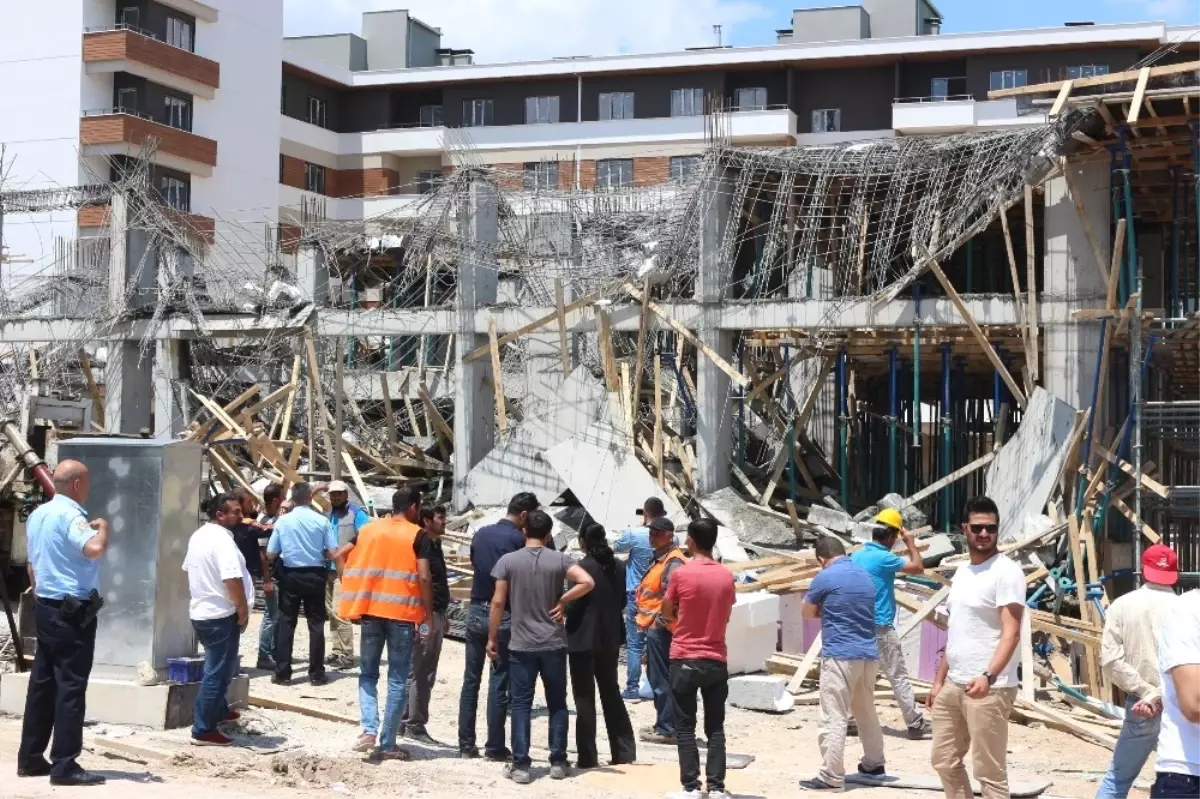 Konya\'da İnşaatta Beton Dökümü Sırasında Göçük: 2 Yaralı