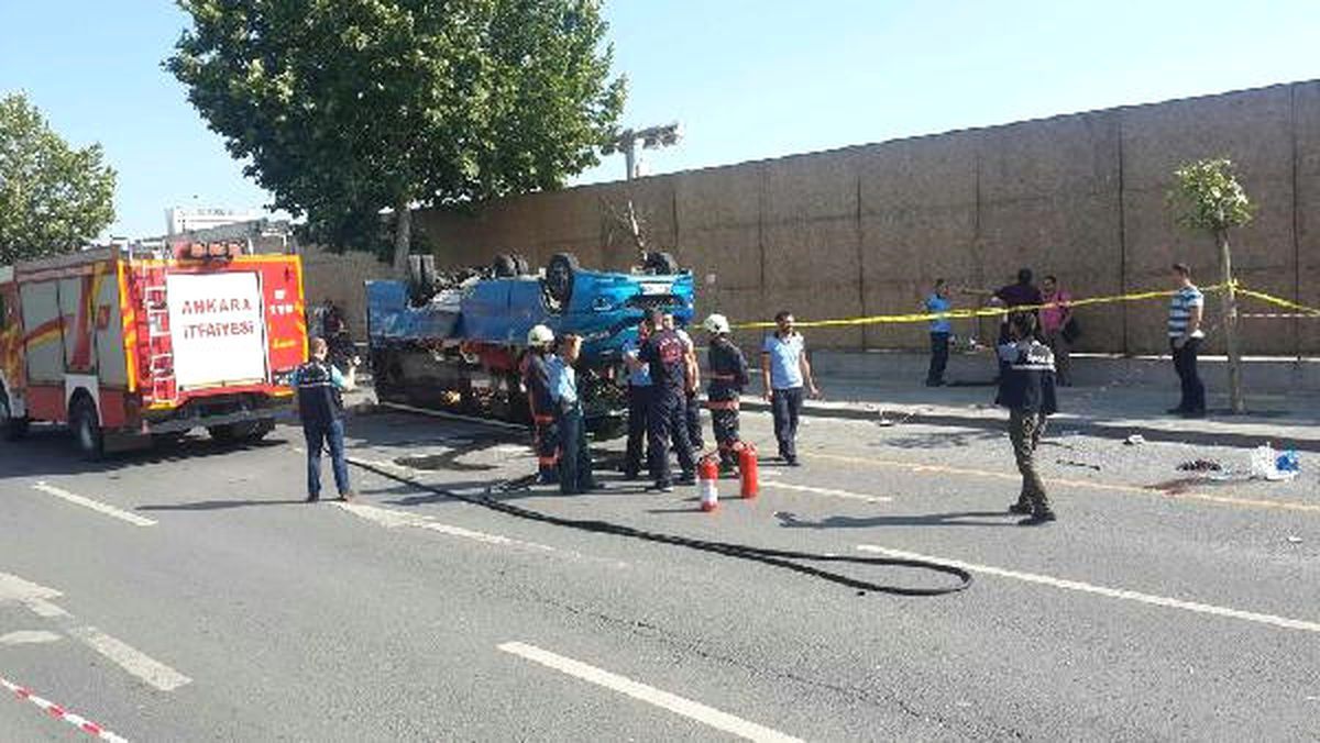 Başkentte Minibüs Kazası; 17 Yaralı (1)