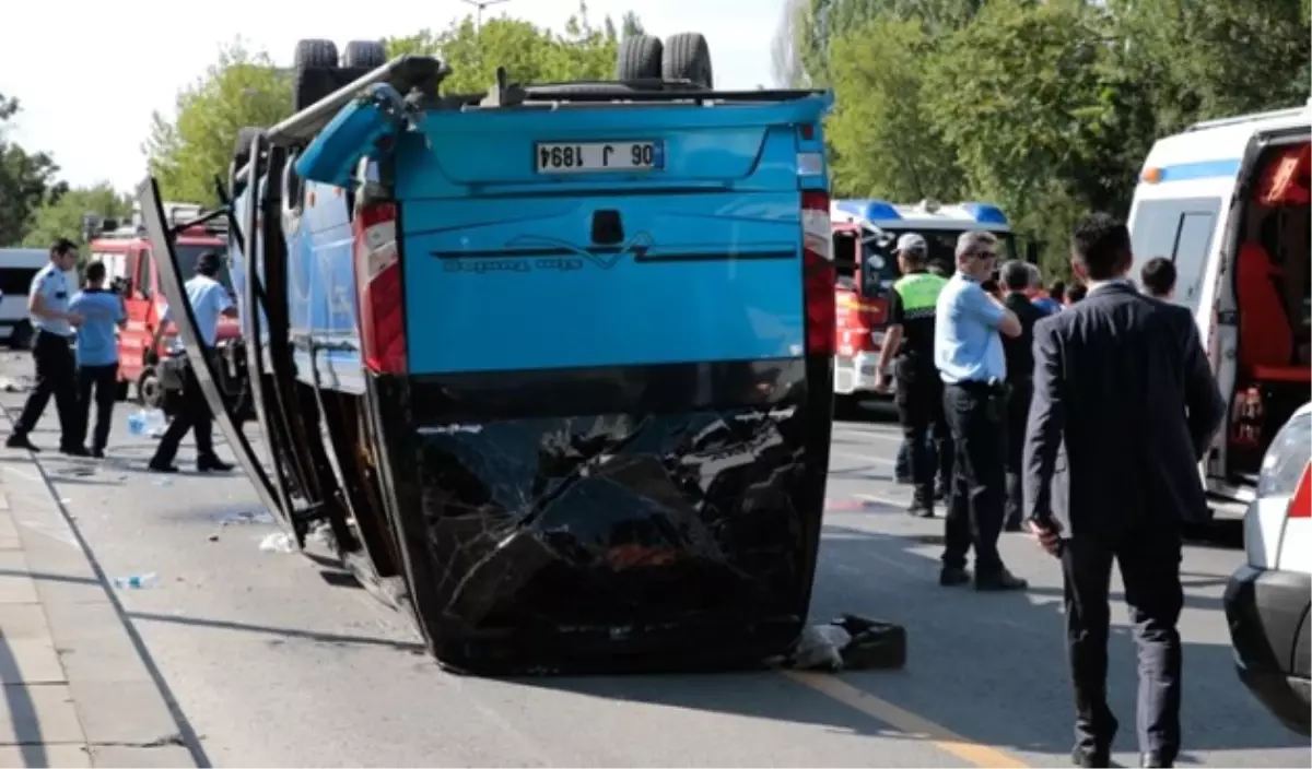 Başkentte Trafik Kazası: 16 Yaralı