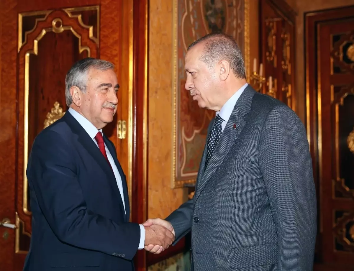 Cumhurbaşkanı Erdoğan, KKTC Cumhurbaşkanı Mustafa Akıncı ile Görüşüyor