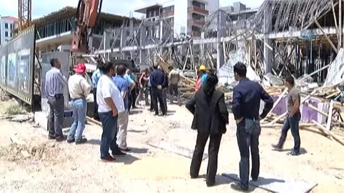 İnşaatta Beton Dökümü Sırasında Göçük: 2 Yaralı