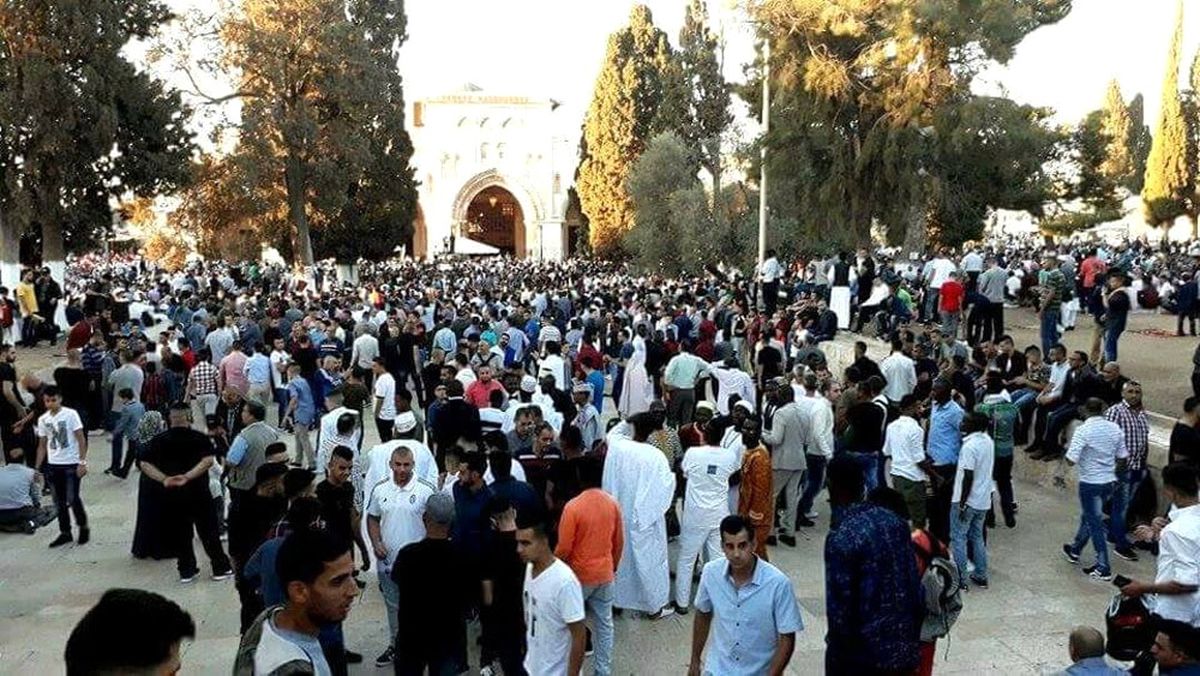 Mescid\'i Aksa\'da Bayram Sevinci