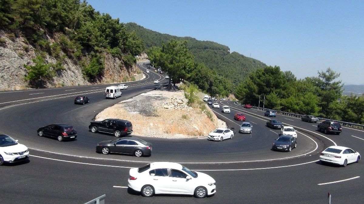 Bayram Dönüşü Muğla\'da Trafik Yoğunluğu