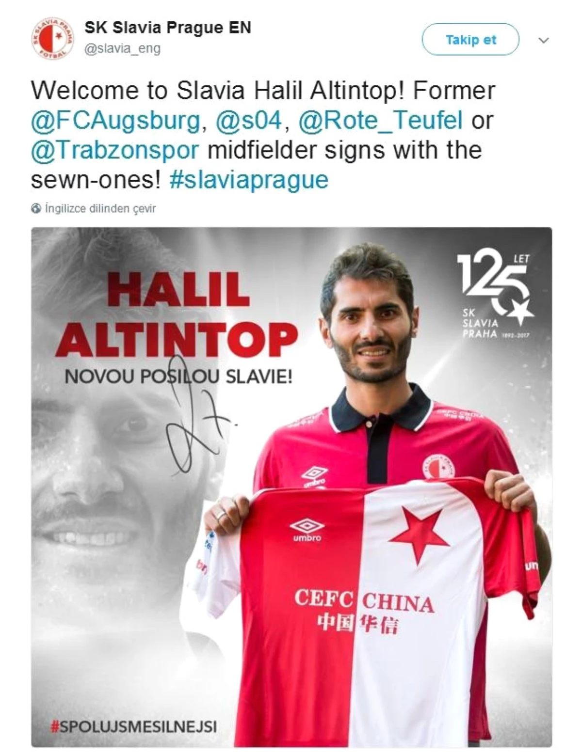 Halil Altıntop, Slavia Prag\'da