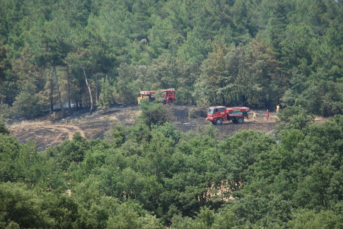 Çanakkale\'de Arazi Yangını