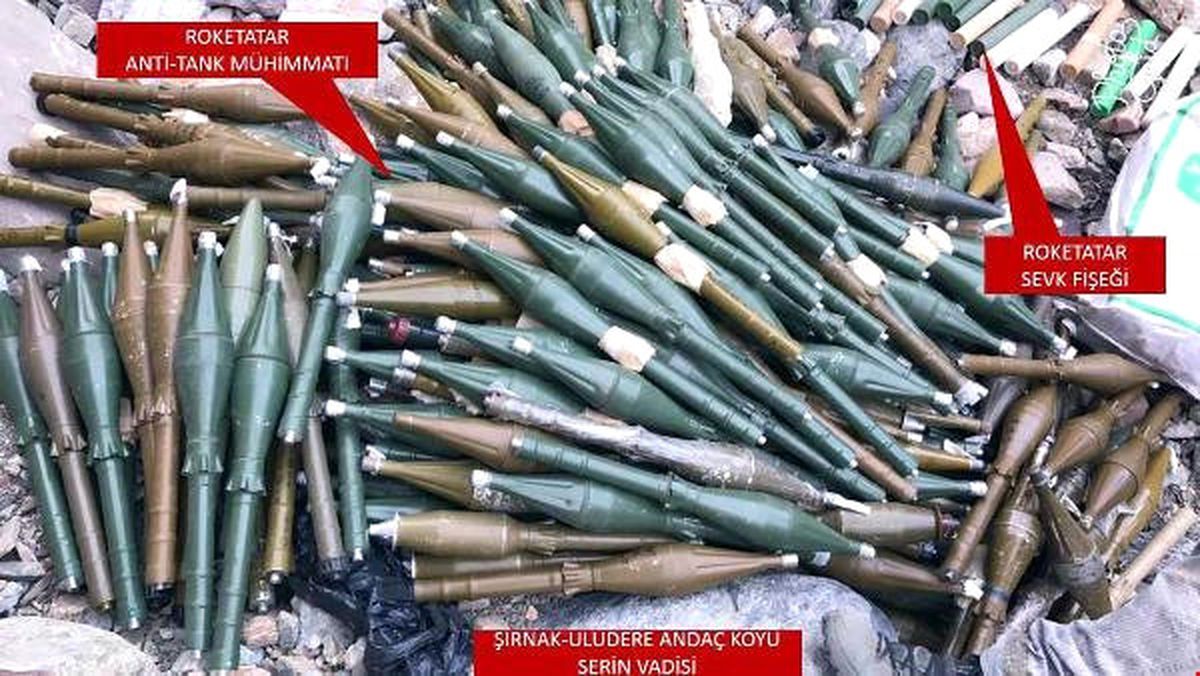 Şırnak\'ta Çok Sayıda Roket Mühimmatı Ele Geçirildi