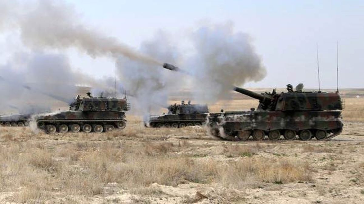 Tsk: "Azez Bölgesindeki Ypg Mevzileri Ateş Altına Alınarak İmha Edildi"