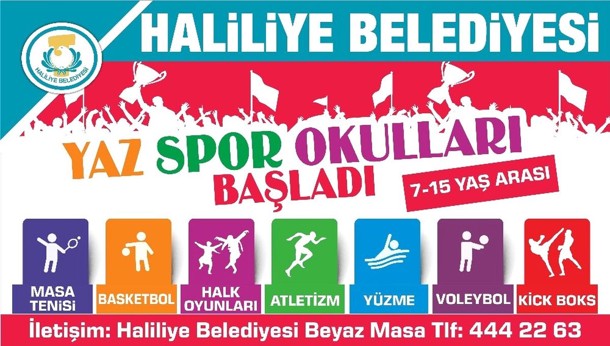 Haliliye Belediyesi Yaz Spor Okulları Başlıyor
