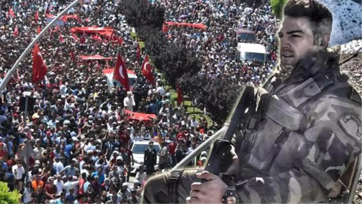 Şehit Polis Dündar\'ı, Son Yolculuğuna 15 Bin Kişi Uğurladı