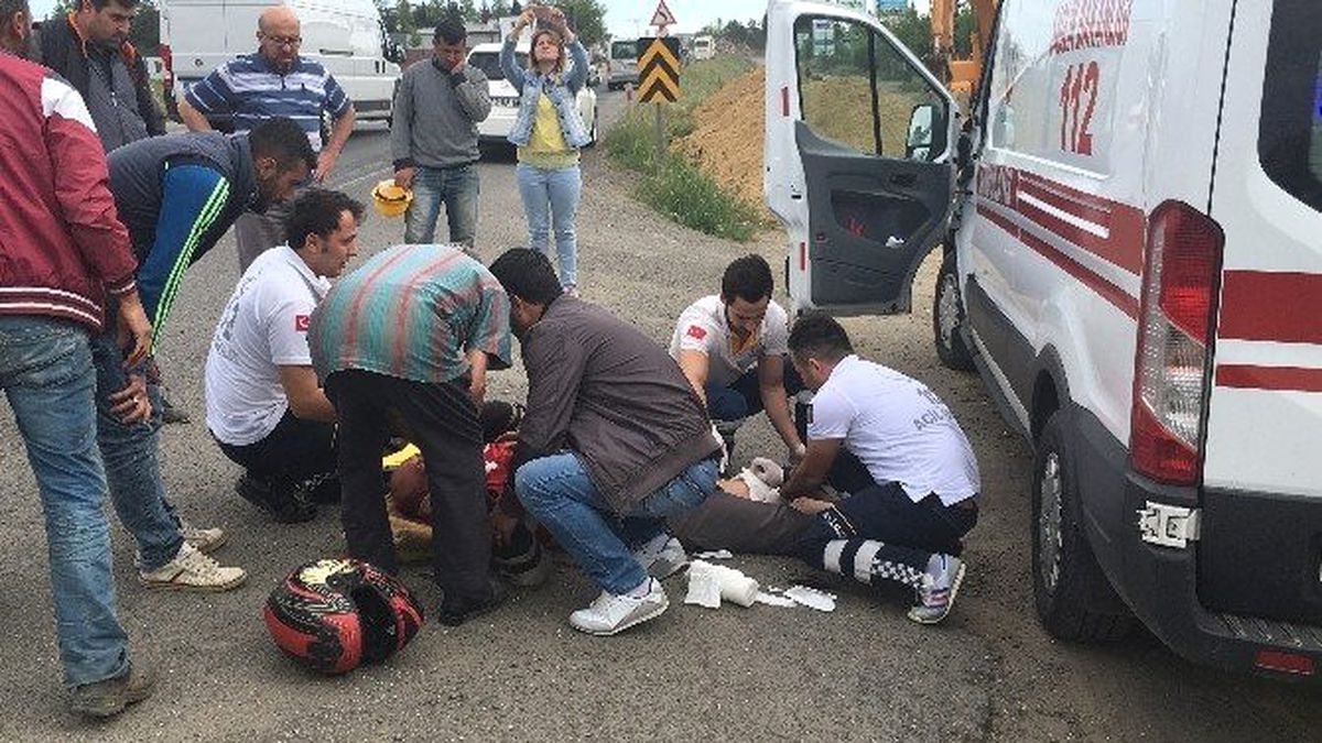Tekirdağ\'da Trafik Kazası: 1 Yaralı