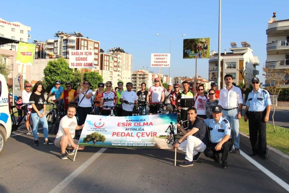 Uyuşturucuya Karşı Pedal Çevirdiler