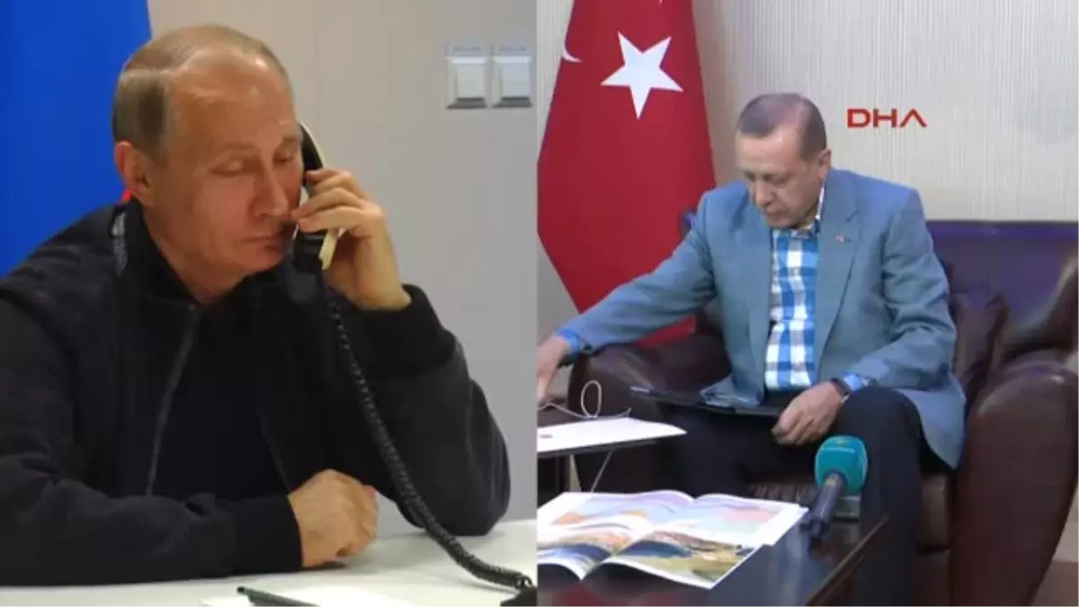 Cumhurbaşkanı Erdoğan Ile Rusya Devlet Başkanı Putin Telefonda Görüştü