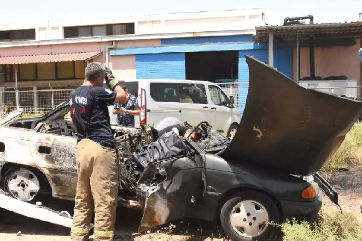 Kanala Düşerek Yanan Otomobilin Sürücüsü Öldü