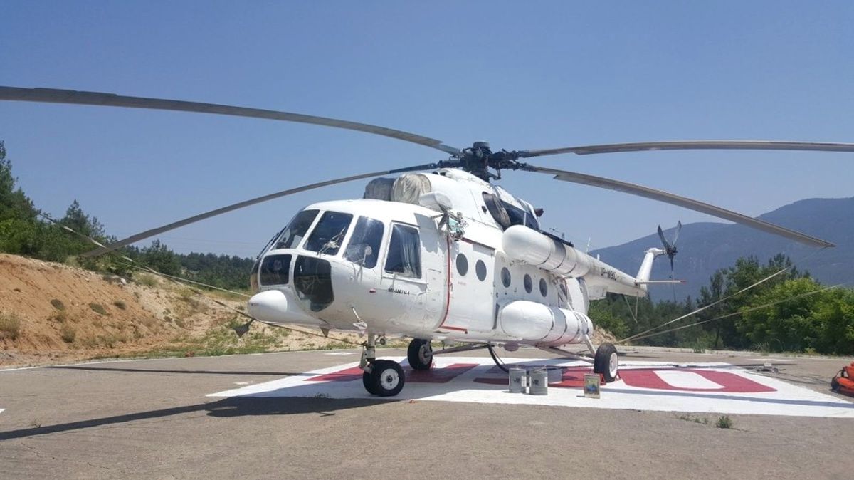 Karabük\'te Yangın Helikopteri Konuşlandırıldı
