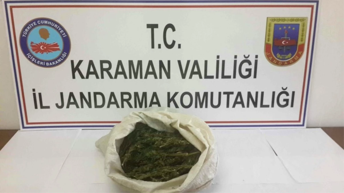 Karaman\'da Jandarmadan Uyuşturucu Operasyonu