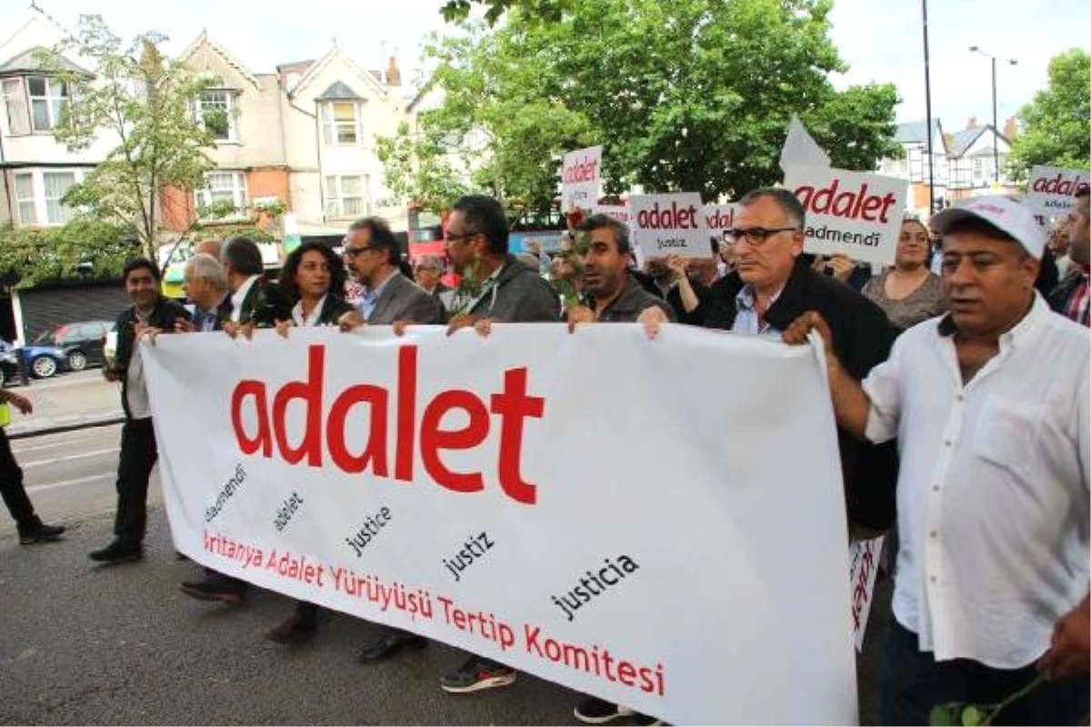 Londralı Türkler \'Adalet Yürüyüşü\'nde (Ek Görüntüler)