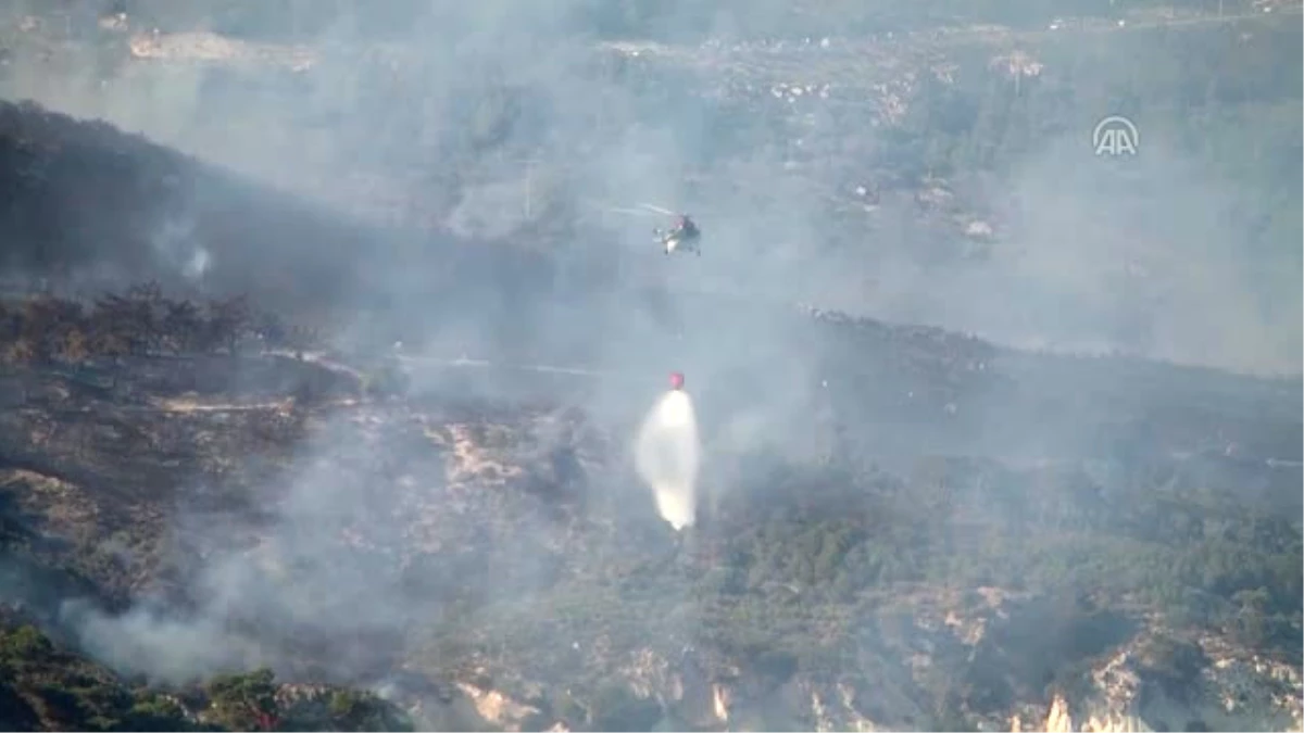 Güncelleme-İzmir\'de Bozuk Orman Arazisinde Yangın