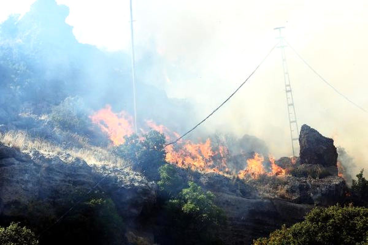 Tarım Arazilerinde Çıkan Yangın Bodrumluları Korkuttu