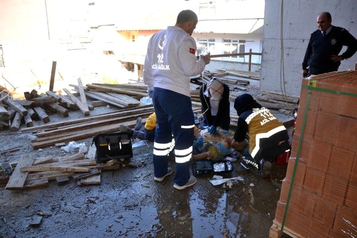 5. Kattan Düşen İşçi Hayatını Kaybetti