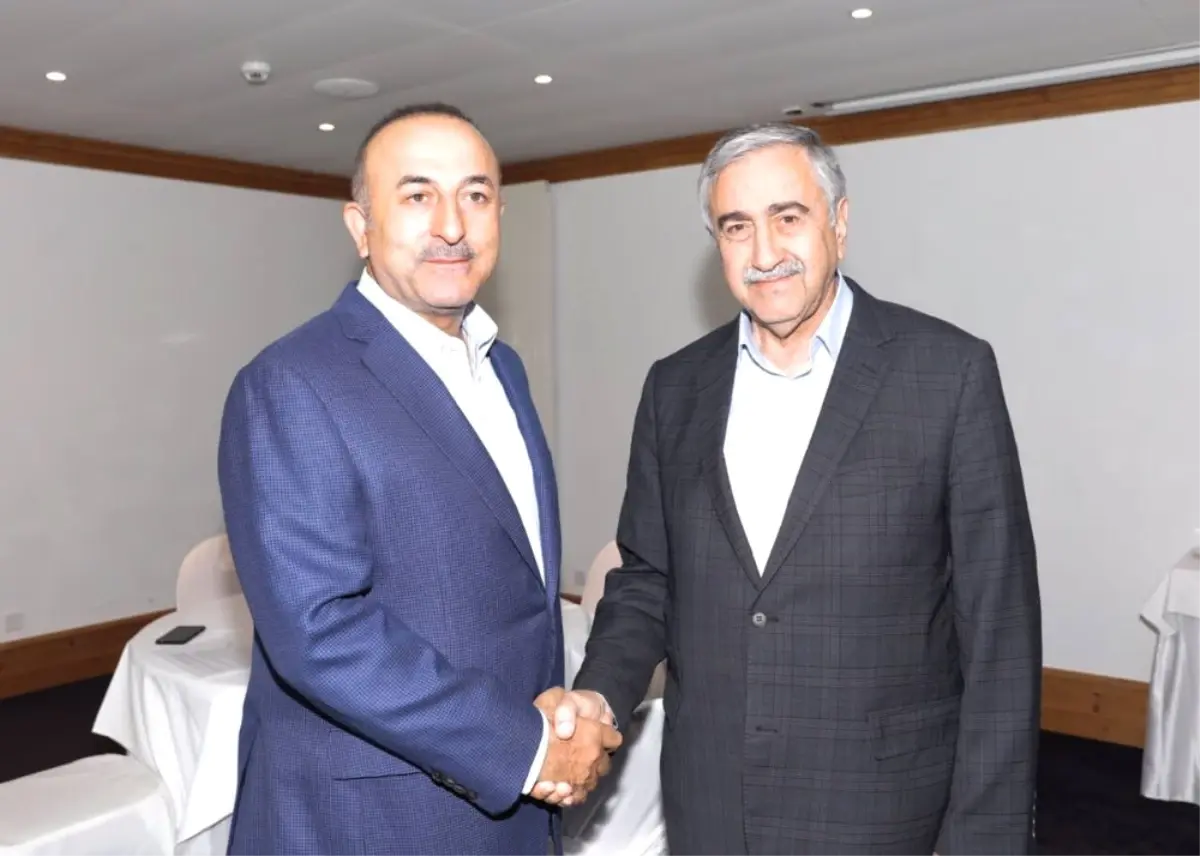 Bakan Çavuşoğlu Ile KKTC Cumhurbaşkanı Akıncı Görüştü