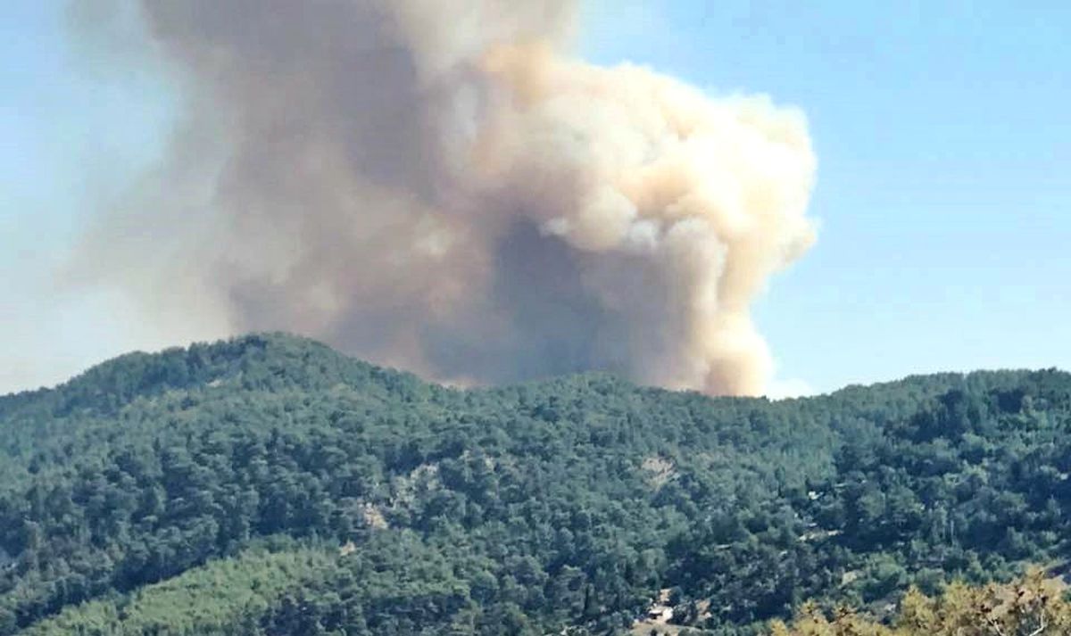 Kaş\'ta Orman Yangını Çıktı