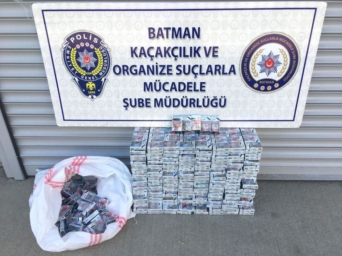 Batman\'da 7 Bin 790 Paket Kaçak Sigara Ele Geçirildi