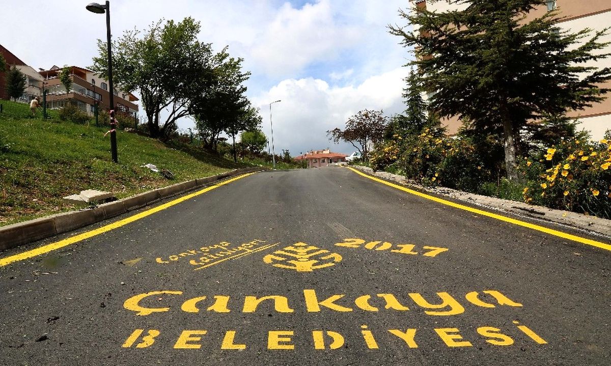 Çankaya\'da Asfalt Çalışmaları Devam Ediyor