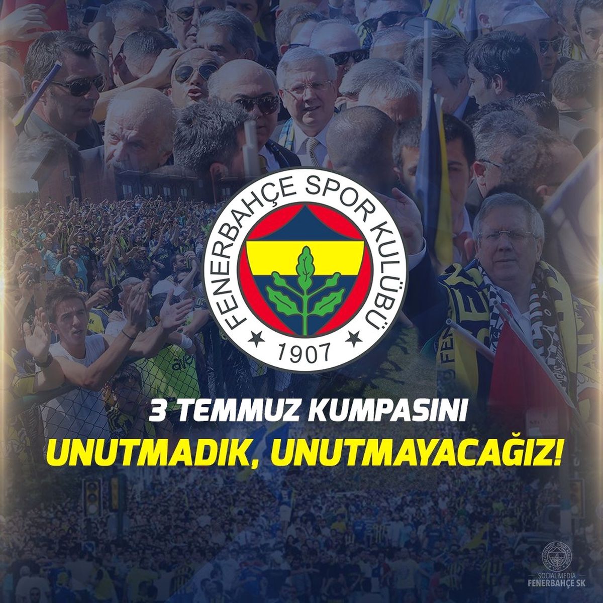 Fenerbahçe\'den 3 Temmuz Paylaşımı
