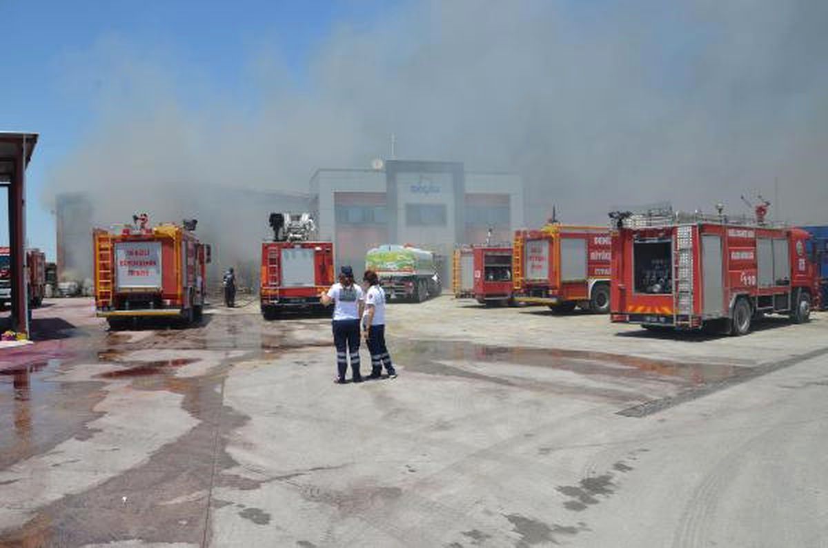 Katı Yakıt Üretim Tesisinde Korkutan Yangın (3)