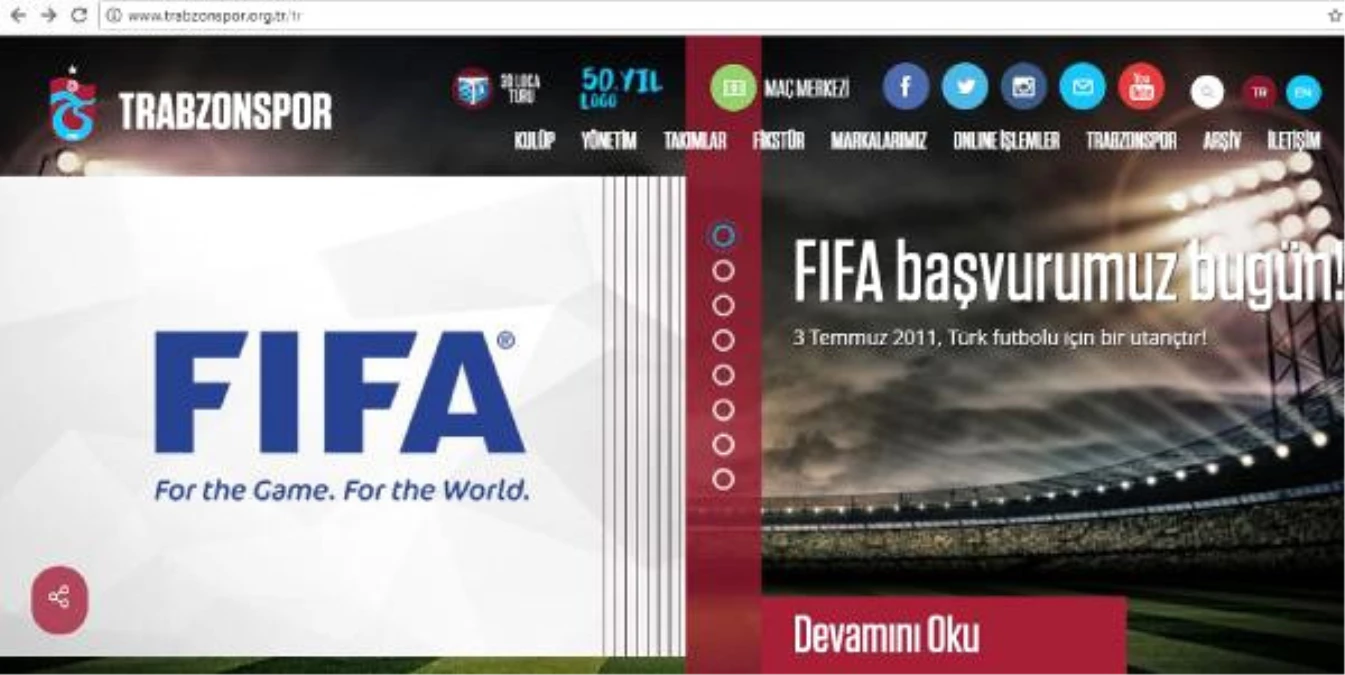 Trabzonspor: "Fıfa\'ya 3 Temmuz Şike Süreci İçin Başvuruyoruz"