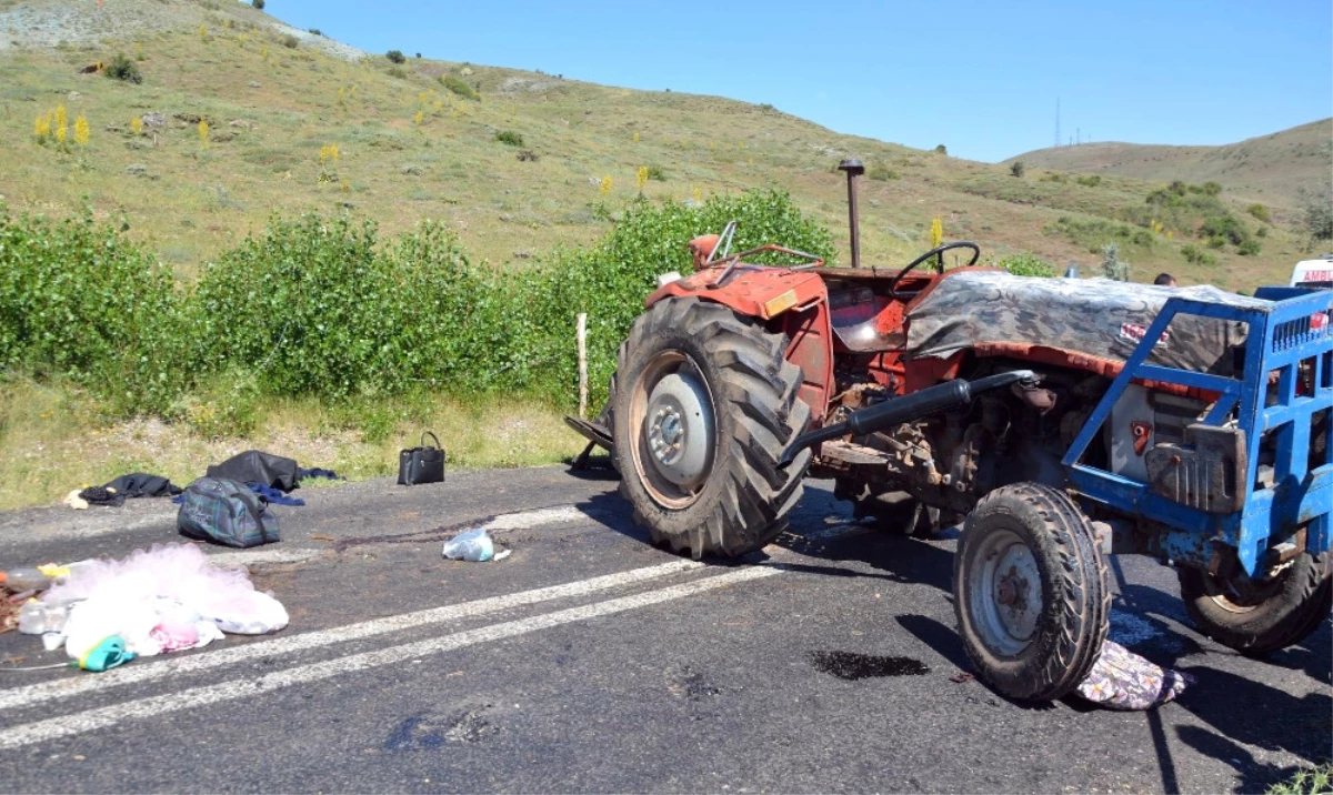 Traktör Devrildi: 1 Ölü, 3 Yaralı