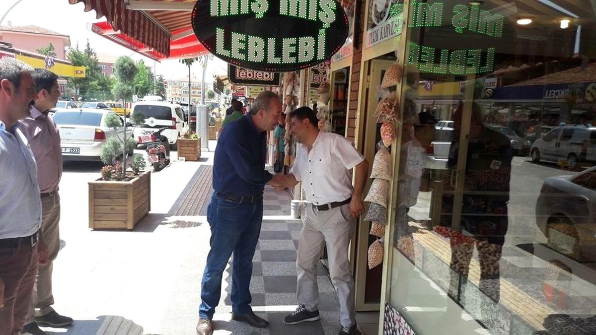 Başkan Şahiner\'den Esnaf Ziyareti