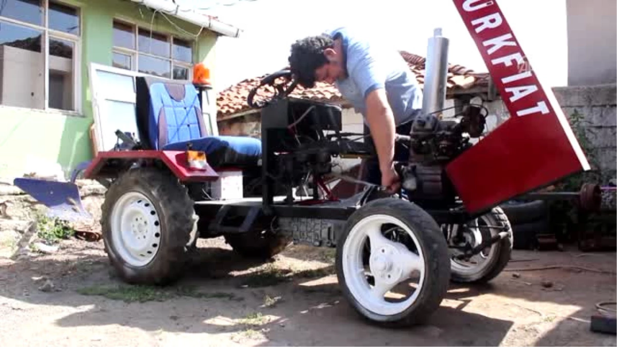 Inşaat Işçisi Hurda Parçalarla Traktör Yaptı - Tekirdağ