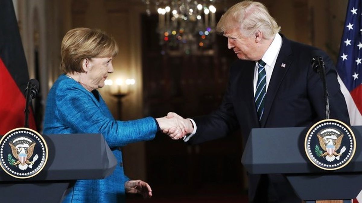 Trump, Merkel ve Gentiloni ile Görüştü
