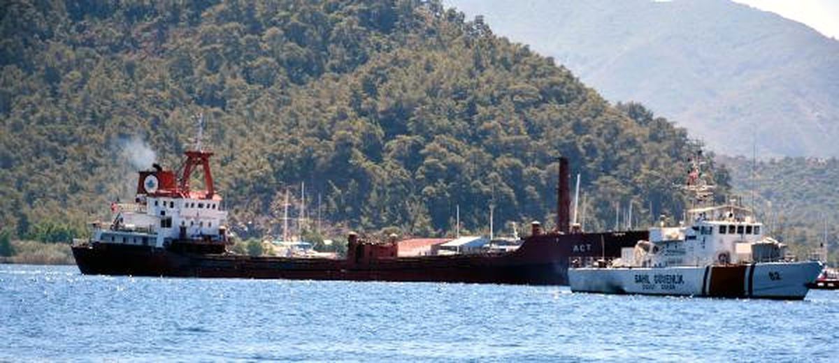 Yunanlıların Ateş Açtığı Kuru Yük Gemisi Marmaris\'ten Ayrıldı