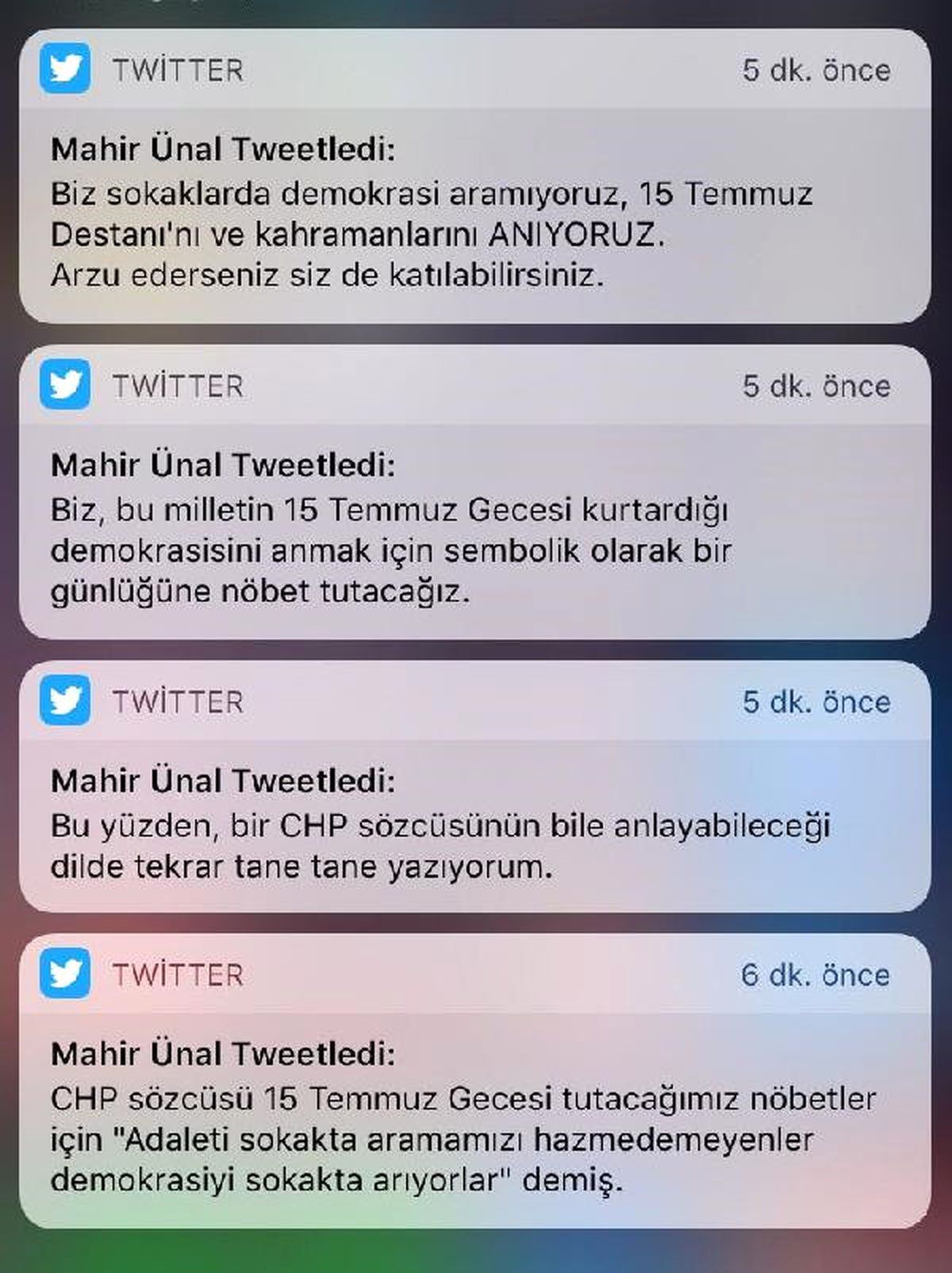 Ak Partili Ünal, CHP\'li Tezcan\'a Cevap Verdi