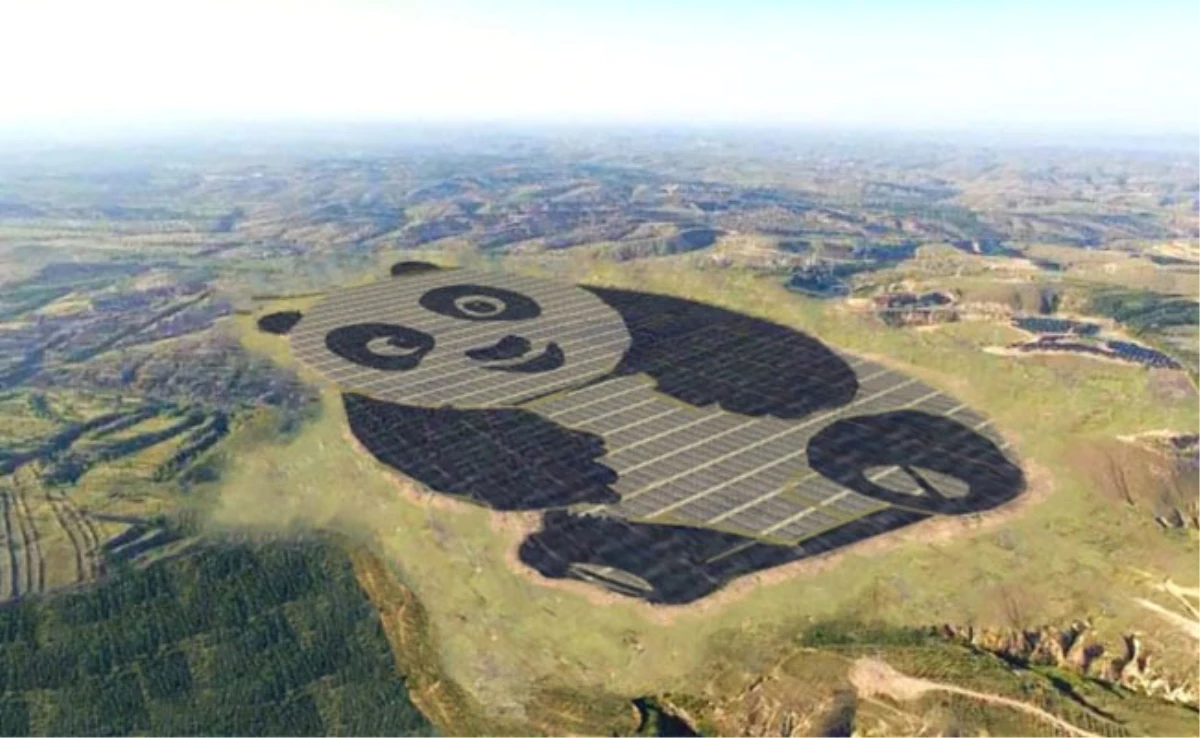 Çin\'de Panda Biçiminde GES Büyük İlgi Topladı