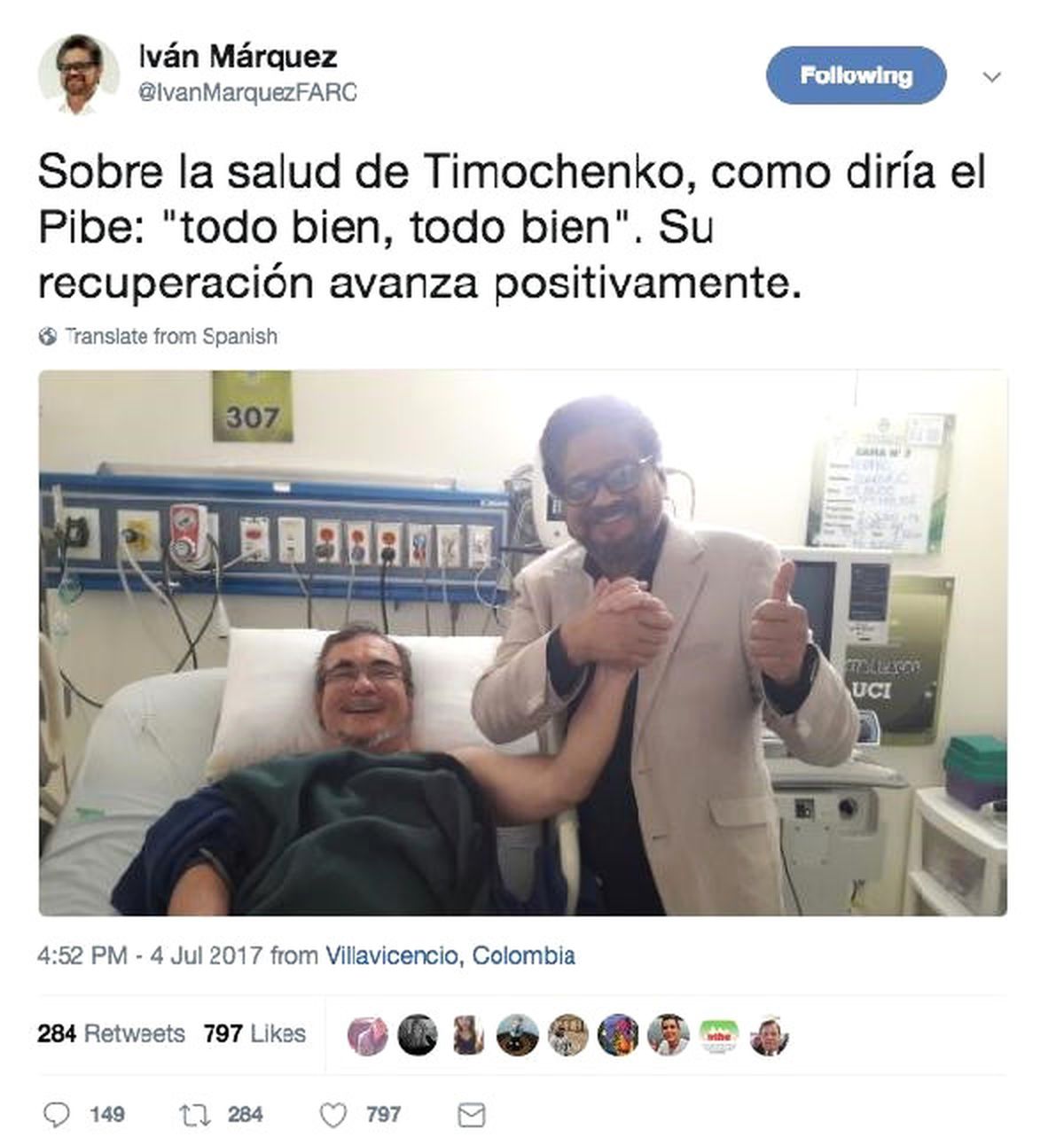 Farc Lideri Londono Taburcu Edildi