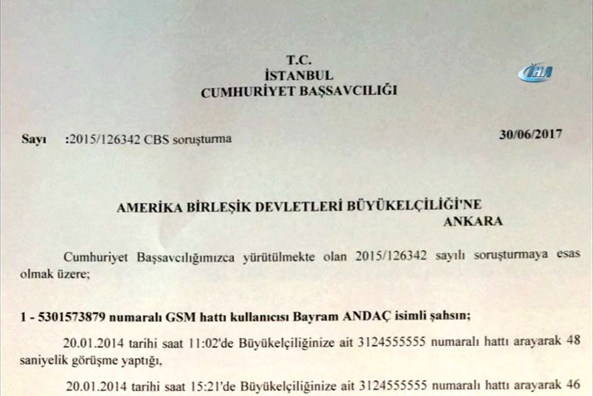 Işte ABD Büyükelçiliğinin "Ulaşmadı" Dediği Yazı